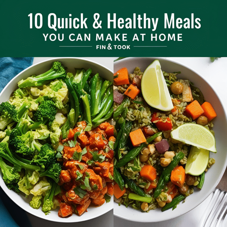 10 Quick & Healthy Meals You Can Make at Home